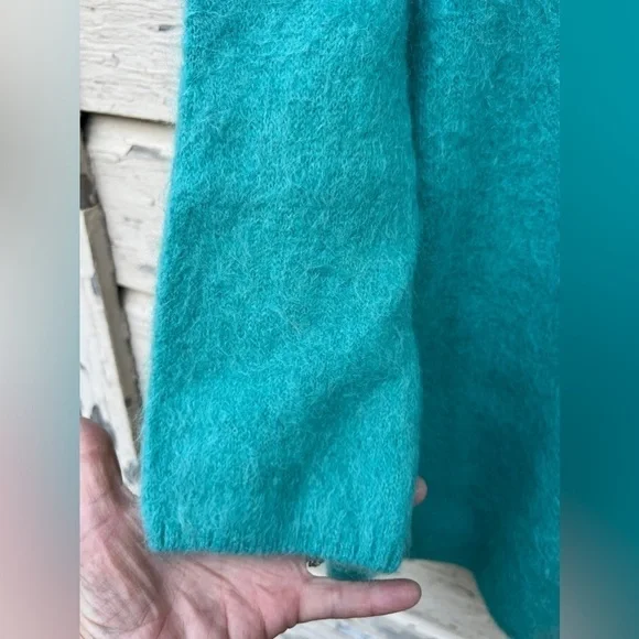 Banana Republic Alpaca Minimalist lagenlook BoHo Cowl Neck Sweater Dress S - Picture 9 of 15